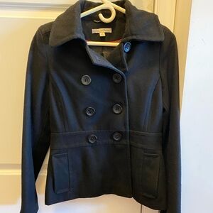 Women’s black pea coat